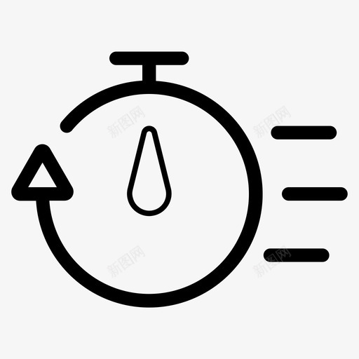 速度表截止日期生产力图标svg_新图网 https://ixintu.com 截止日期 时间 生产力 秒表 计时器 轮廓商业图标集5 速度表