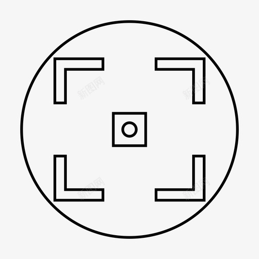 靶子靶心抓捕图标svg_新图网 https://ixintu.com 十字准星 圆形 对焦 射击 抓捕 标靶 集中 靶子 靶心