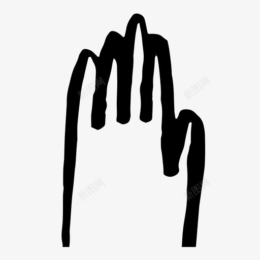 手手指手绘图标svg_新图网 https://ixintu.com 手 手指 手绘 手绘图标