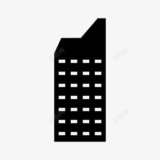 摩天大楼建筑商业图标svg_新图网 https://ixintu.com 商业 建筑 摩天大楼 现代