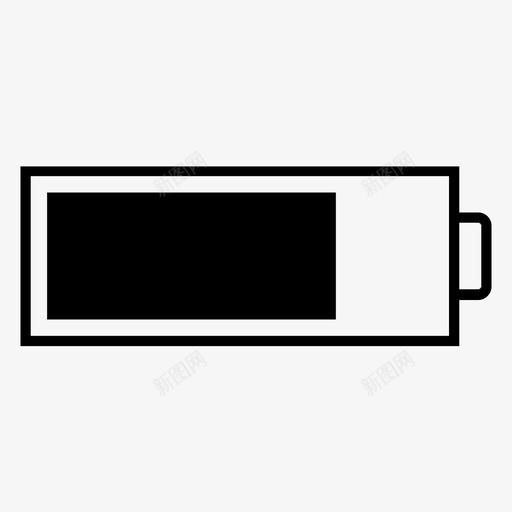 电池四分之三一次性电子图标svg_新图网 https://ixintu.com 一次性 可充电 比率分数 电子 电池四分之三 百分比 锂