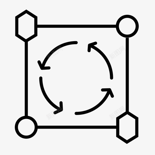 转换移动处理图标svg_新图网 https://ixintu.com 处理 移动 调整大小 转换 项目管理行图标