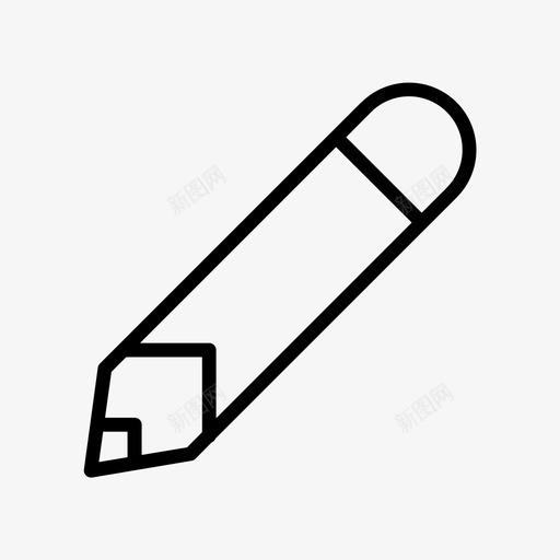 铅笔品牌图标svg_新图网 https://ixintu.com 写作 品牌 电子商务 绘图 设计 铅笔