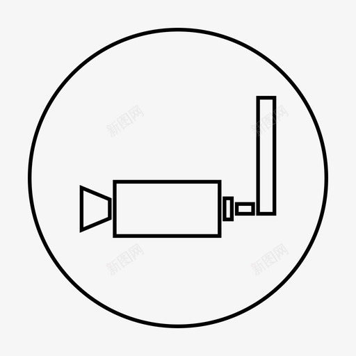 闭路电视闭路电视摄像机观察图标svg_新图网 https://ixintu.com 监控 观察 闭路电视 闭路电视摄像机