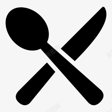 餐食餐刀餐厅图标图标