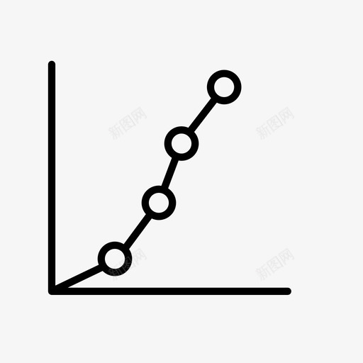 折线图信息图进度图标svg_新图网 https://ixintu.com 信息图 图形和图表线图标 折线图 统计 进度