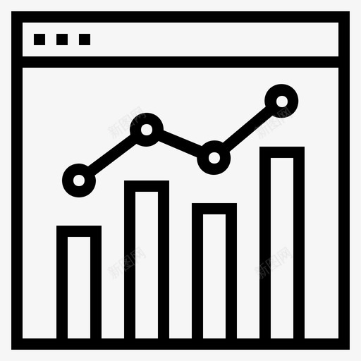 业绩业务互联网趋势图标svg_新图网 https://ixintu.com 业务 业绩 互联网趋势 在线趋势 线图