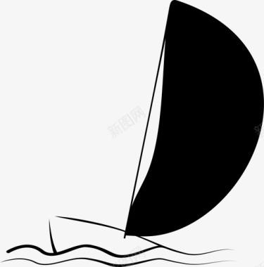 帆船休闲海上图标图标