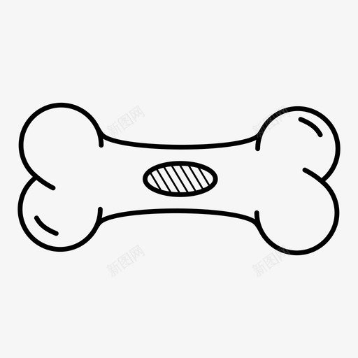 宠物玩具骨头小狗玩具图标svg_新图网 https://ixintu.com 宠物玩具 小狗玩具 骨头