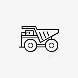 小型拖车小型拖车自卸汽车重型图标高清图片