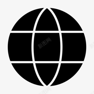 地球仪互联网标牌图标图标