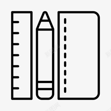 铅笔盒教室教育图标图标