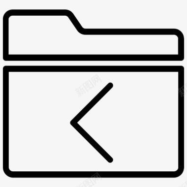 扩展文件夹目录上一个文件夹图标图标