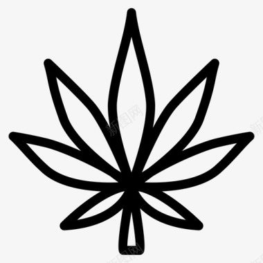 大麻毒品医用大麻图标图标