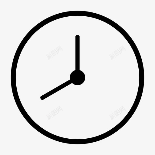 八点钟小时分钟图标svg_新图网 https://ixintu.com 八点钟 分钟 小时 时间 秒
