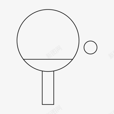 乒乓球体育运动图标图标