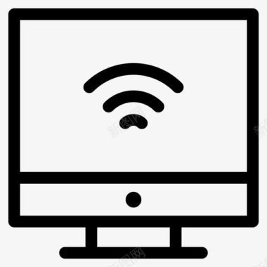显示器连接wifi技术图标图标
