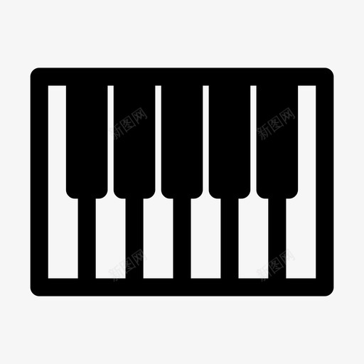 钢琴键盘旋律图标svg_新图网 https://ixintu.com 旋律 钢琴 键盘 音乐 音乐剧