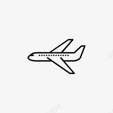 飞机小飞机机场图标图标