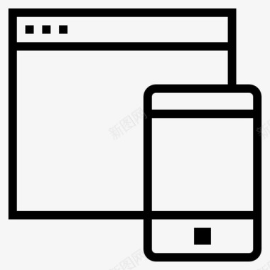 响应式网站移动应用程序移动浏览器图标图标