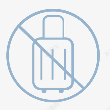 禁止带行李图标