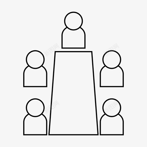 会议咨询讨论图标svg_新图网 https://ixintu.com 会议 咨询 学习 讨论 谈判