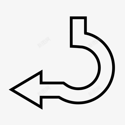 箭头背面光标图标svg_新图网 https://ixintu.com 光标 方向 箭头 背面