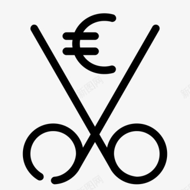 折扣欧元销售购物图标图标