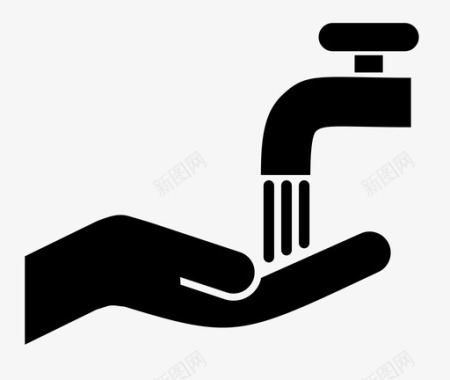 洗手水龙头水图标图标