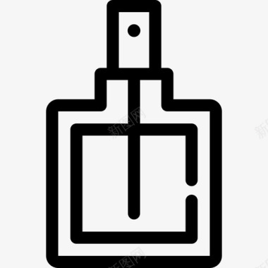 香水瓶美容院直线型图标图标
