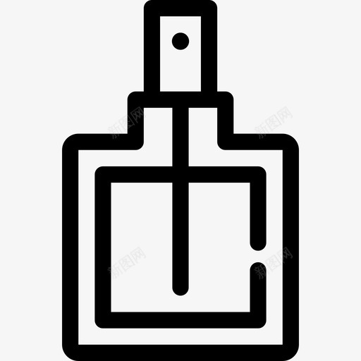 香水瓶美容院直线型图标svg_新图网 https://ixintu.com 直线型 美容院 香水瓶
