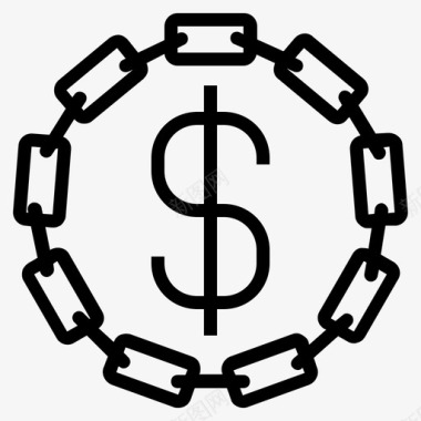 美元符号反向链接买入反向链接图标图标