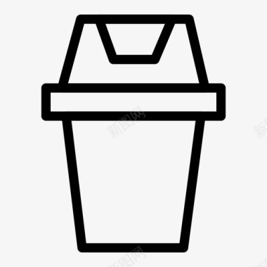 垃圾箱家具办公室图标图标