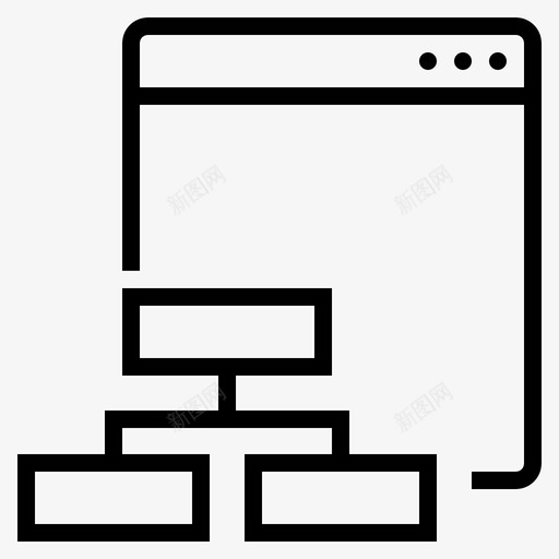 网站地图菜单项网站结构图标svg_新图网 https://ixintu.com 网站地图 网站结构 菜单项