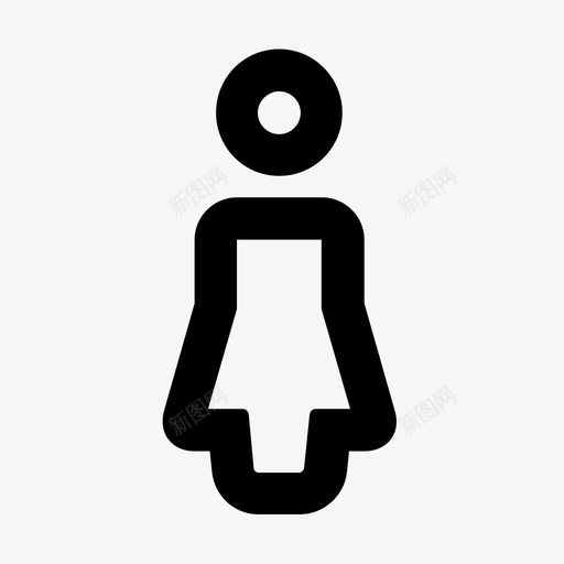 女性性别性图标svg_新图网 https://ixintu.com 厕所 女人 女性 性 性别 法律