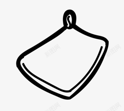 毛巾清洁盘子图标图标