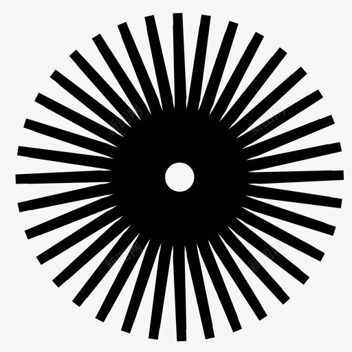 圆圈眼睛放射状图标svg_新图网 https://ixintu.com 圆圈 太阳 展开 放射状 眼睛