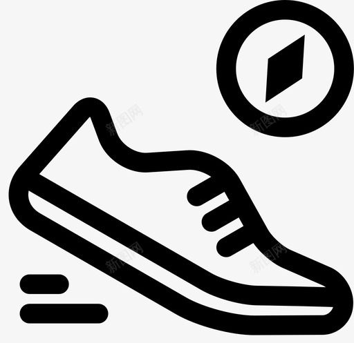 小径赛跑跑步图标svg_新图网 https://ixintu.com 小径 小径跑 赛跑 跑步 跑鞋 运动