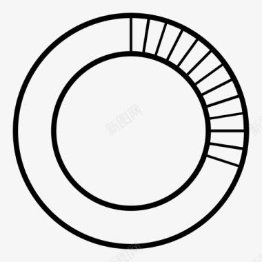 圆线十分之三图表超过十图标图标