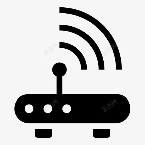 调制解调器路由器wifi图标svg_新图网 https://ixintu.com wifi 家用电器 调制解调器 路由器