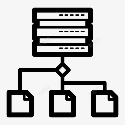 数据结构组织存储图标svg_新图网 https://ixintu.com 大数据 存储 数据结构 组织