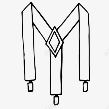 吊带男式配件男式服装图标图标