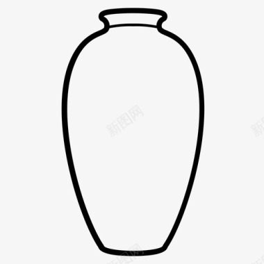 中国陶瓷瓶酒精酒精瓶玻璃图标图标