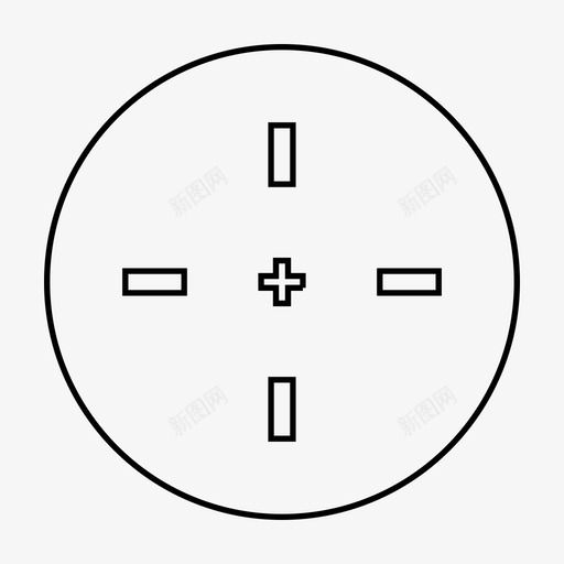 目标靶心捕捉图标svg_新图网 https://ixintu.com 射击 捕捉 目标 瞄准准心 集中 集中火力 靶心