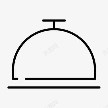 铃服务晚餐菜图标图标