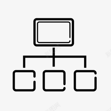 网络通信计算机共享图标图标