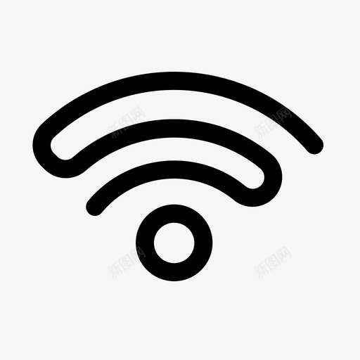 wifi接入连接图标svg_新图网 https://ixintu.com wifi 互联网 接入 网络 连接