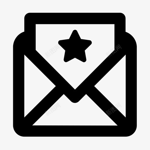 收藏夹邮件标记星号图标svg_新图网 https://ixintu.com 收藏夹邮件 星号 标记 邮件和聊天