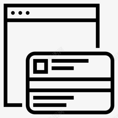 在线支付信用卡在线信用卡图标图标