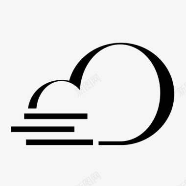 雾气候多云图标图标